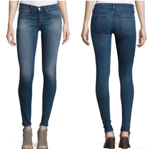 Rag & Bone Mid Rise Skinny Jeans in Redmond Wash Sz 25